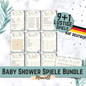 91 Babyparty Spiele Vorlagen Als Pdf Zum Sofort Download Und Etsy