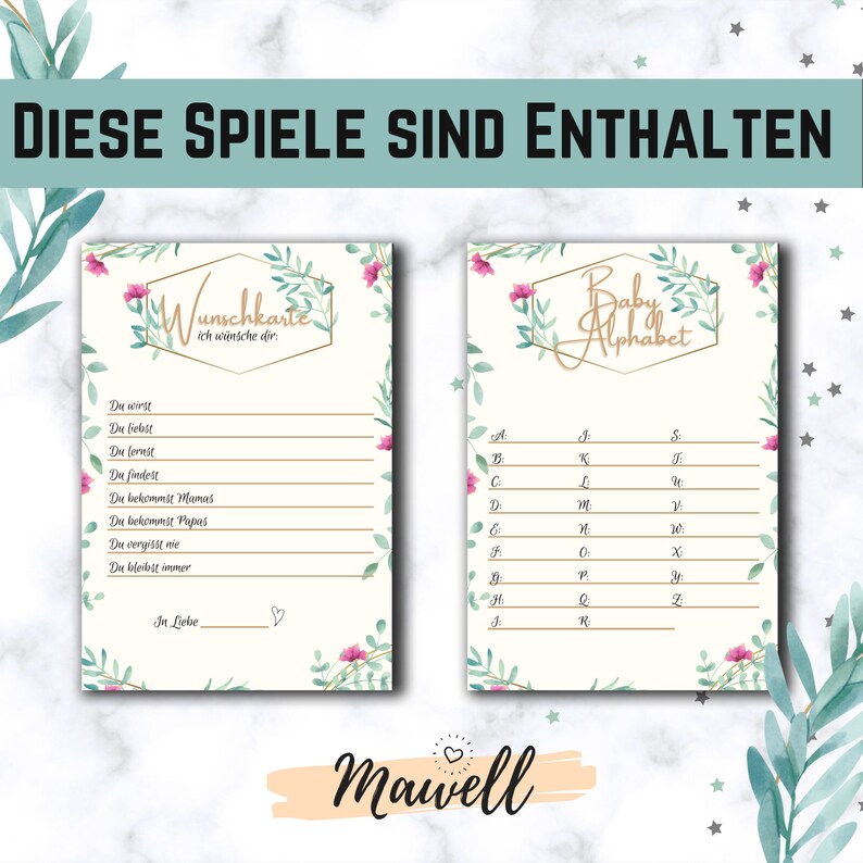Lustige Babyparty Spiele zum ausdrucken für deine Babyparty - Etsy.de