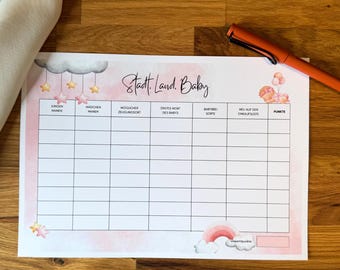 City, Country, River Baby Shower Game Template to Print