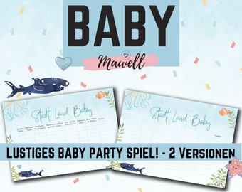 Baby Shower Game: Baby City Country Digital Funny Baby Shower City Country River Template for your Baby Shower Party