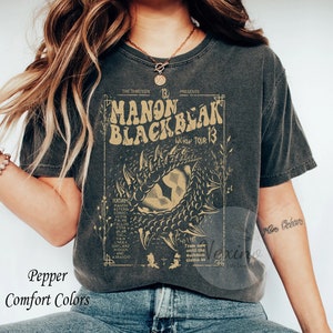 Manon Blackbeak Throne of Glass Comfort Colors Shirt, Sarah J Maas Merch, Rowan Whitethorn, ACOTAR Crescent City Rhysand, Book Quote Shirt image 1