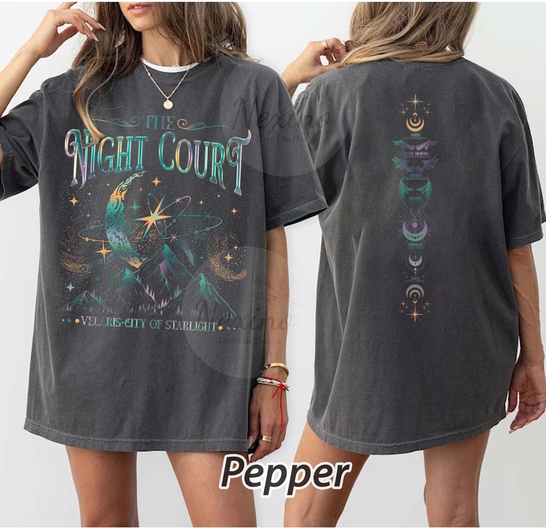 Comfort Colors® SJM, Velaris shirt,To the stars who listen and the dreams that are answer, A Court of Thorns and Roses, iprintasty of Dreams