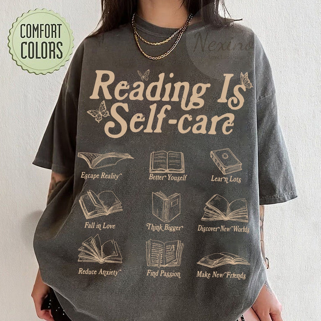 Beopjesk Women's Book Lover T-Shirt - Cute Reading Graphic Tee - Short Sleeve Casual Top - Green, Medium - View #8