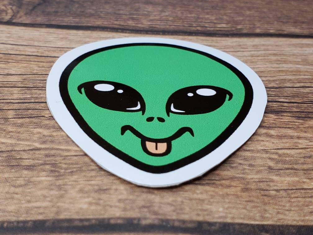 Alien Sticker Space Aesthetic for Water Bottle Laptop - Etsy