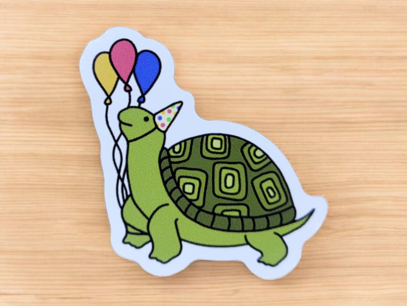 Turtle Sticker, Reptile Sticker for Water Bottle, Laptop, or Journaling