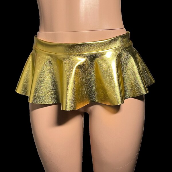 SUPER MINI Skirt Metallic Gold