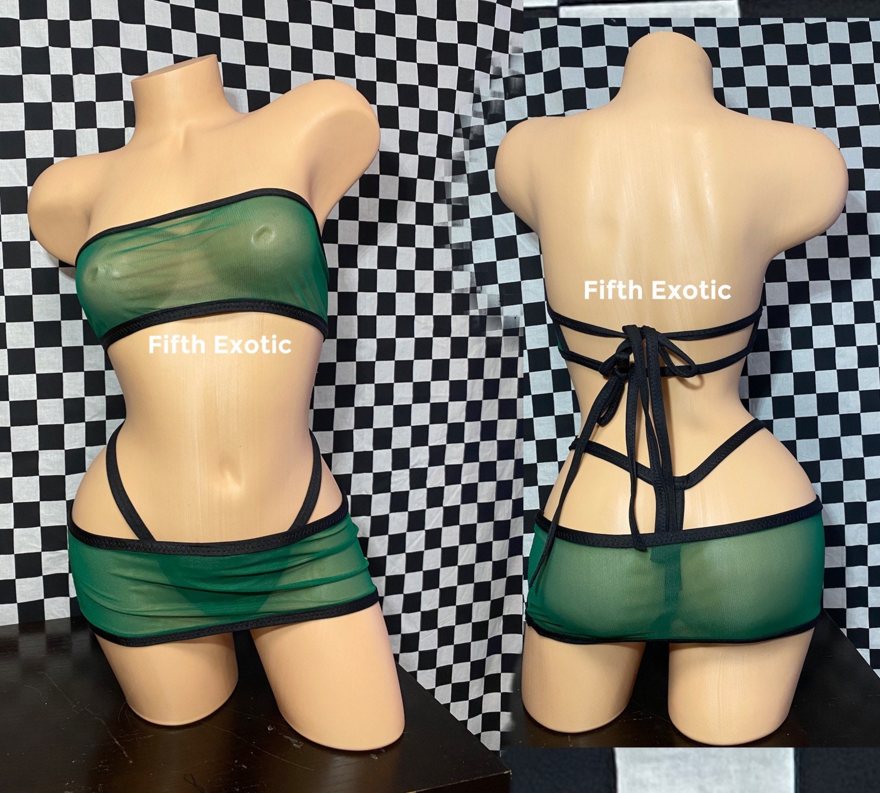 MAYBACH Tube Top and Thong Exotic Dancewear - Etsy Ireland
