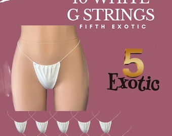 10 tangas blancas de hilo G