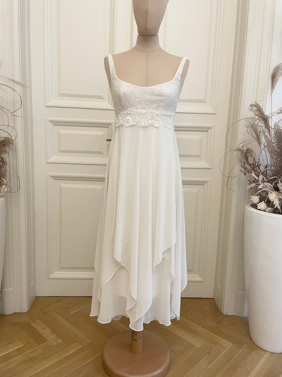 Short vintage wedding dress