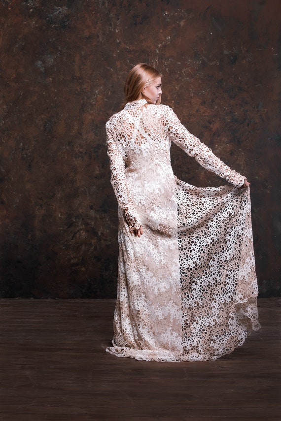 Vintage French lace cape