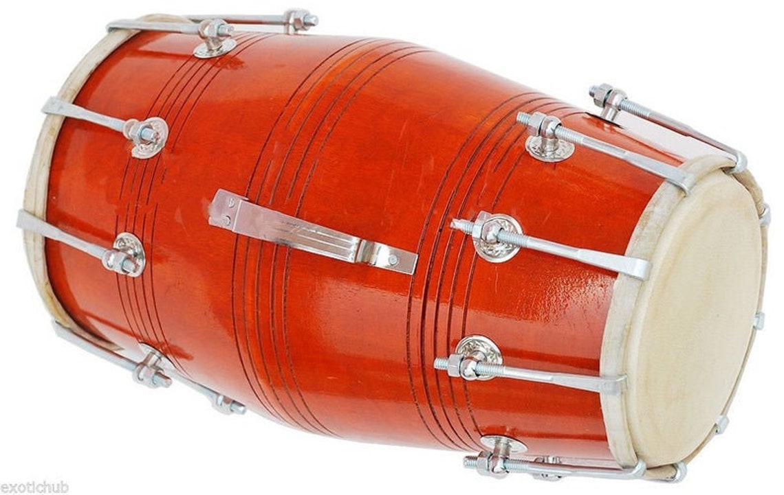 Buy Shriji Handmade Dholak Professional Drum Dhol Bolt And Rope Tuned Mango Wood Special Handmade Skin Musical Instrument With Bag And Spinner Online In India