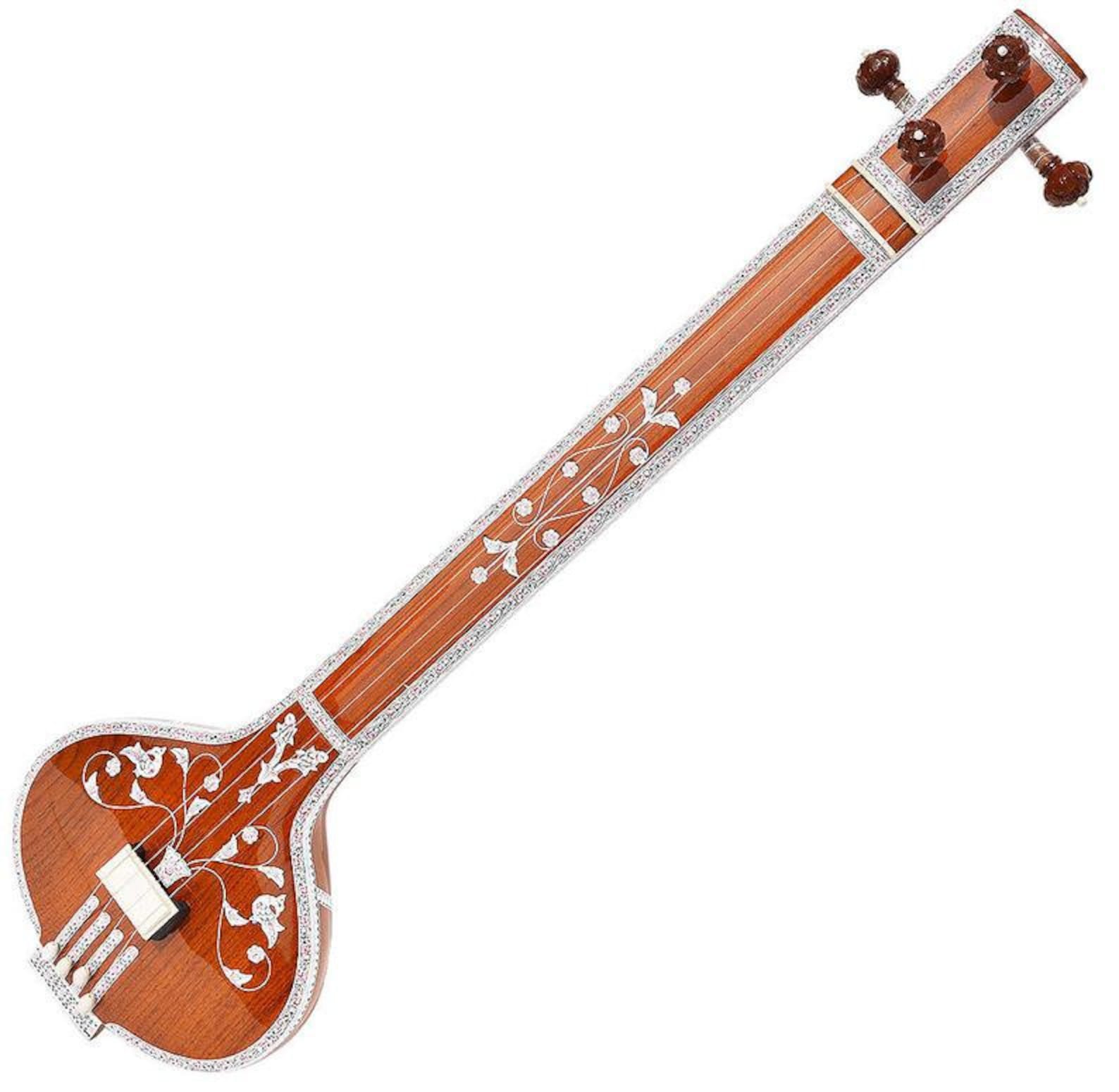Tanpura Tambura Tanpuri 4 Main String Tun Wood Natural Etsy