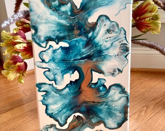 XDXART Lot de 5 peintures /à lhuile sur toile pour d/écoration dint/érieur Motif chat et tigre Sans cadres en bois 20,3 x 35,5 x 5,5 cm 20,3 x 45,7 x 5,9 cm
