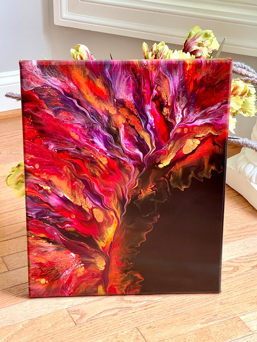 Acrylic Dutch Pour Canvas Etsy