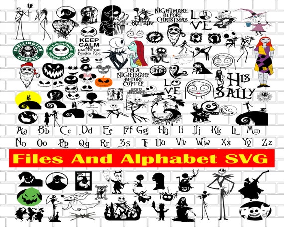 Download The Nightmare Before Christmas Bundle Jack Skellington Svg Etsy PSD Mockup Templates