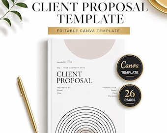 Business Proposal Canva Template | 26-Page Client Pitch Document