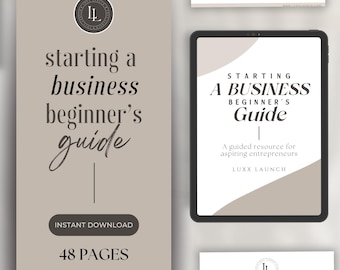 Business Startup Guide for Beginners | Side Hustle Roadmap (Digital Download)