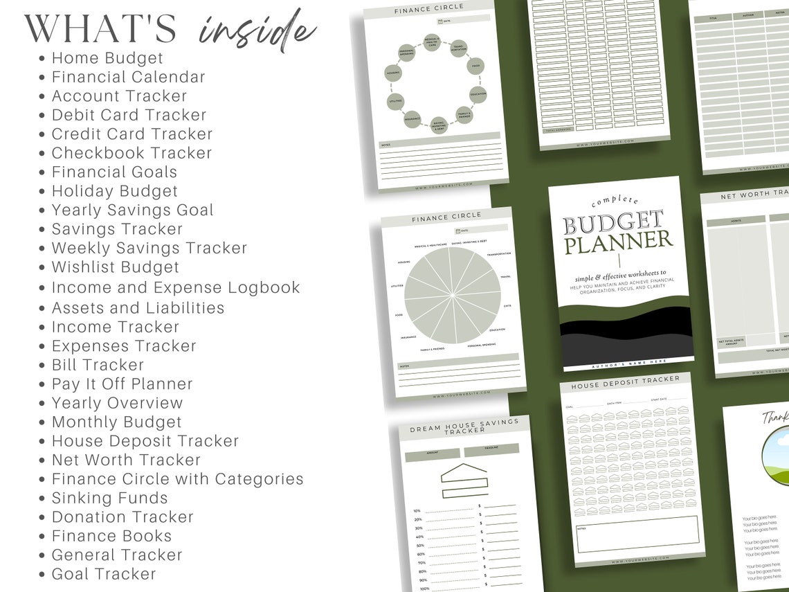 White Label Budget Planner Template, PLR Financial Planner Resell Templates, PLR Yearly Budget
