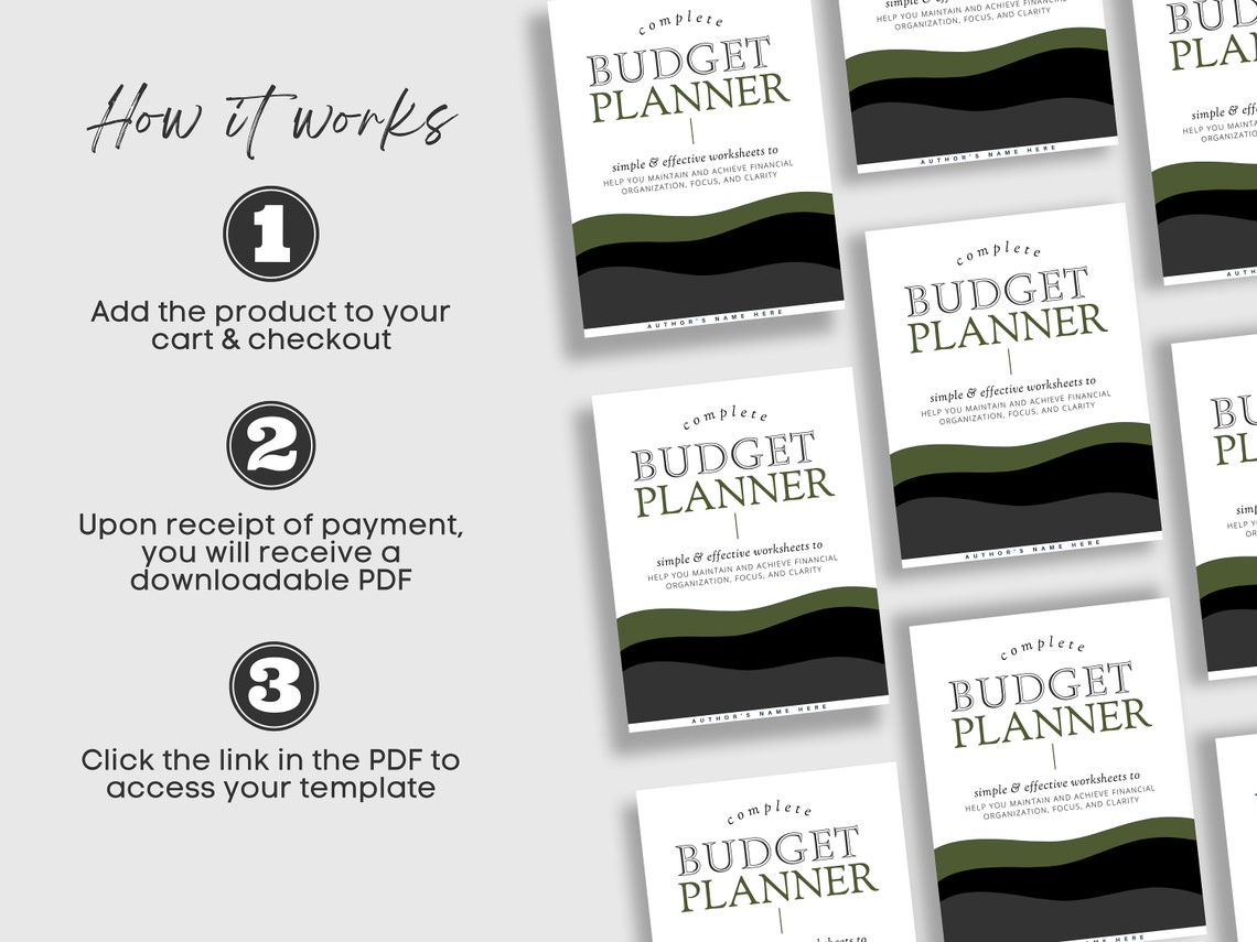 White Label Budget Planner Template, PLR Financial Planner Resell Templates, PLR Yearly Budget
