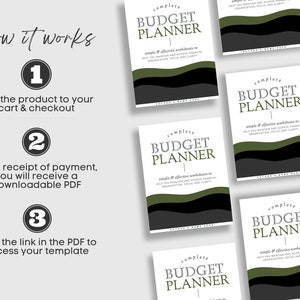 PLR Budget Planner Template, PLR Financial Planner Resell Template, PLR ...