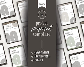 Editable Project Proposal Template Canva | Business Proposal