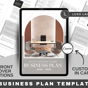 Small Business Plan, Business Plan Template, Canva Business Plan Template, Editable Business Plan, Small Business Plan Printable
