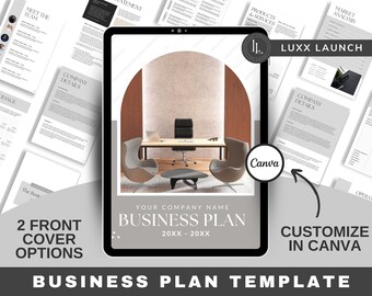 Canva Business Plan Template | Startup Workbook