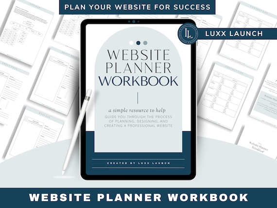 Printable Website Planner Workbook: Online Business Guide (PDF)