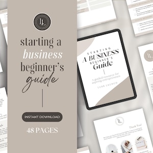 Business Startup Guide, How To Start a Business, Small Business Startup Planner, Business Launch, Business Checklist, Starting a Business
