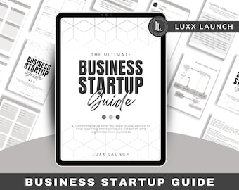 Business Startup Guide, Business Launch Checklist & Planner (Digital Download)