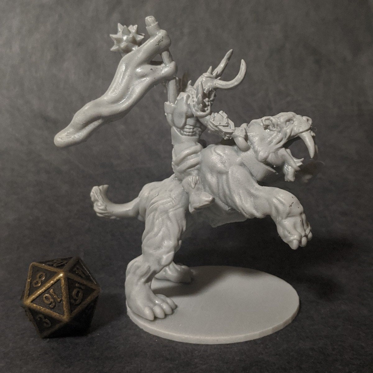 Orc Riding a Saber Tooth - Etsy