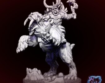 Orc Riding a Saber Tooth