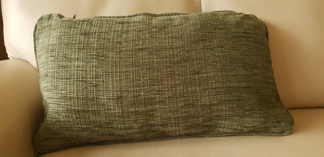 Pair of Green Bolster Cushions Etsy UK