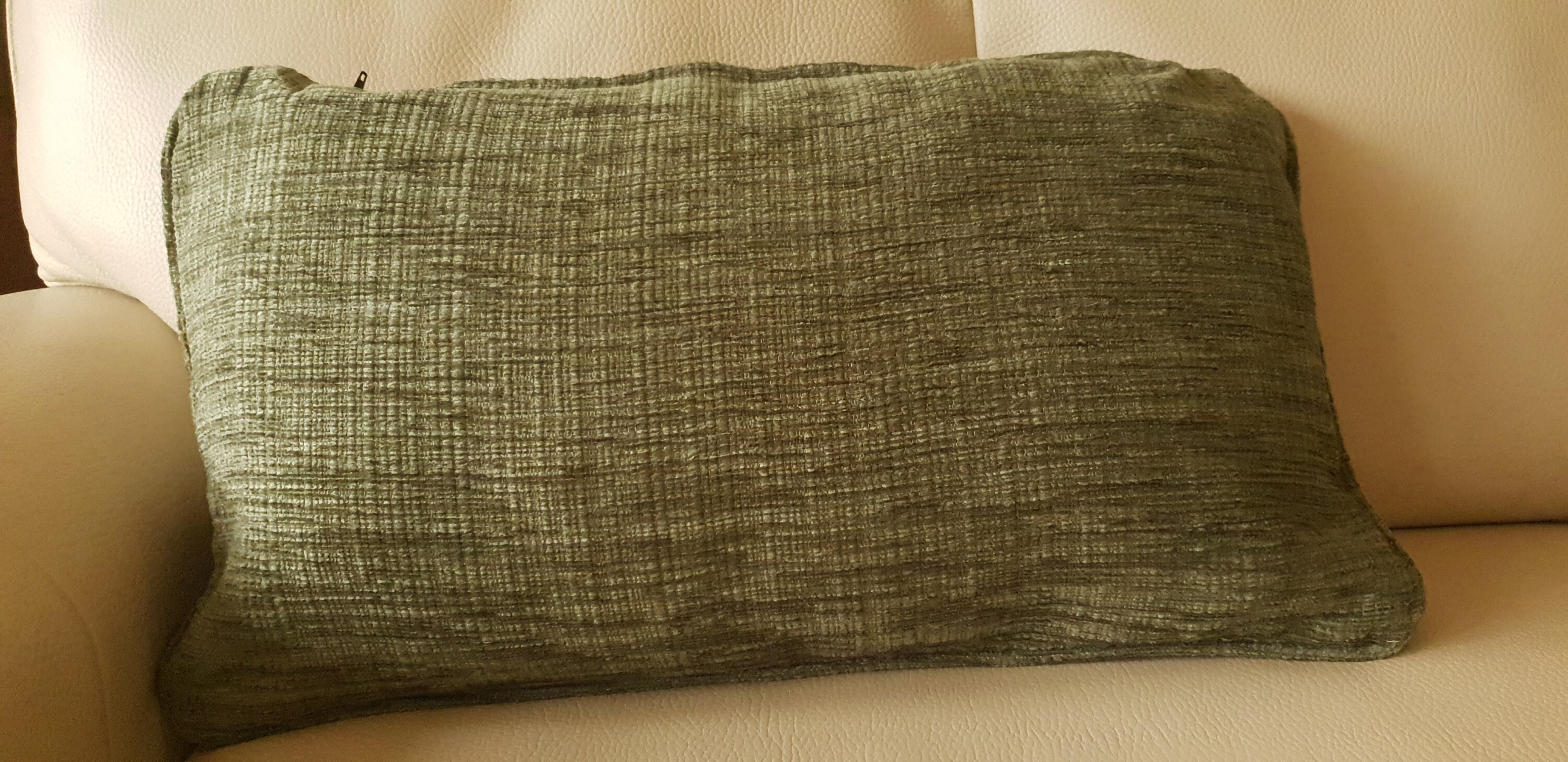 Pair of green bolster cushions Etsy