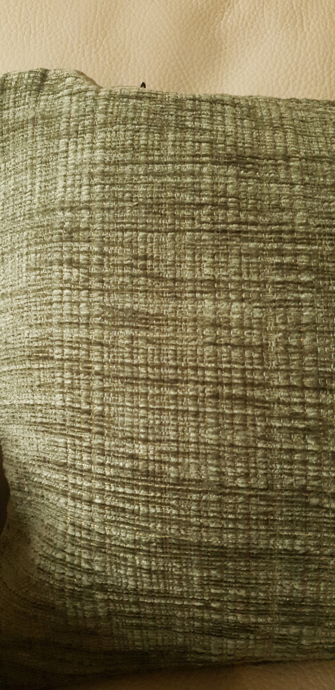 Pair of green bolster cushions Etsy