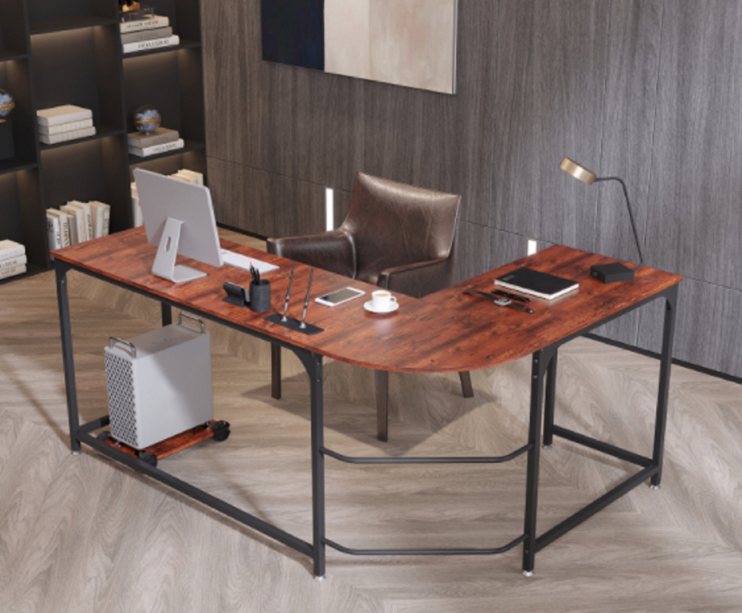 Modern L Shape Computer Desk Home Office Computer Desk Table | Etsy