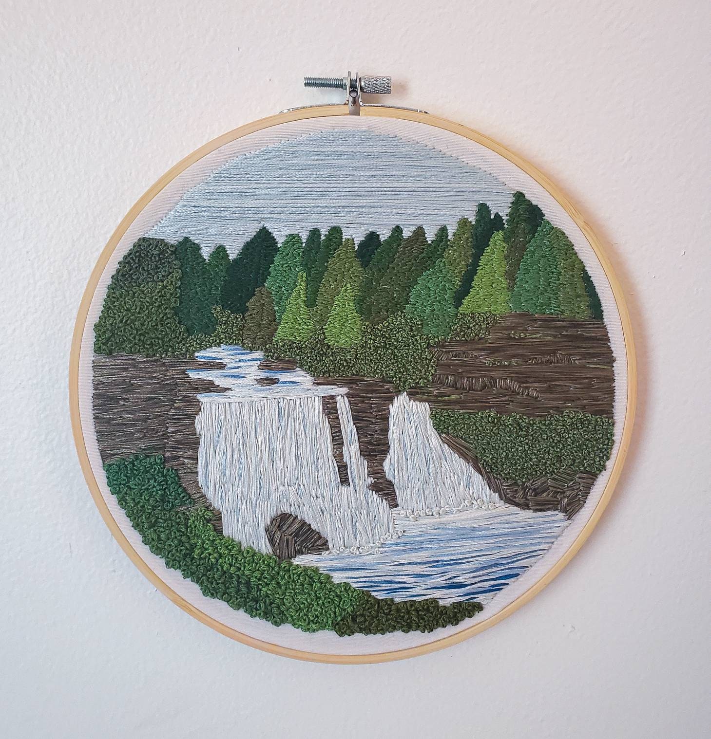 Blackwater Falls State Park Landscape Embroidery West - Etsy