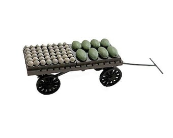 N Scale Fruit and Vegetable Vending Wagon Painted