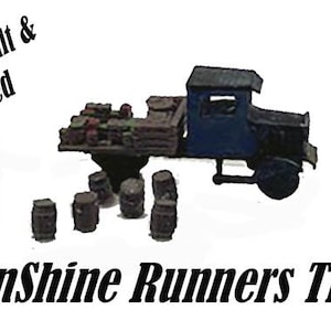 N Scale 1920s-30s era Moonshine Runner Truck Built up vehicle model