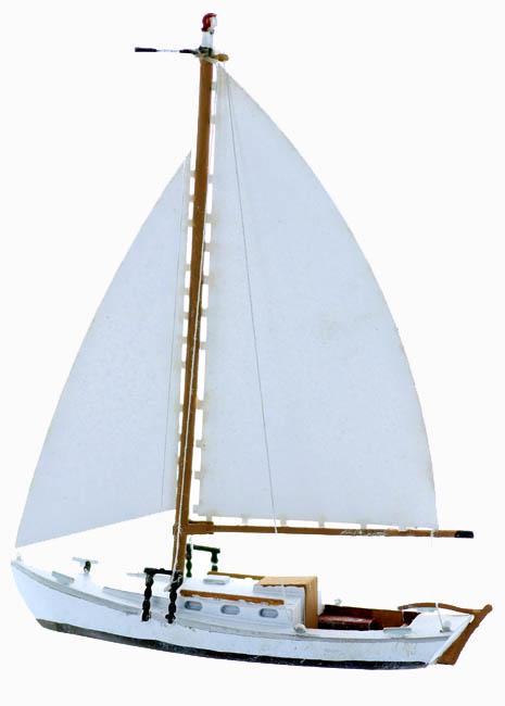 HO Scale Sailboat Model SLOOP Sailboat KIT - Etsy