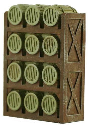 HO Scale Barrel Storage Racks Full of Barrels 2 Pack PAINTED - Etsy