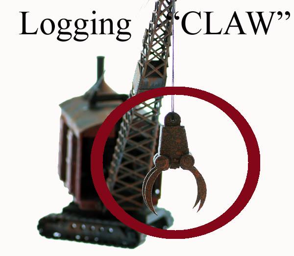 O Scale LOGGING CLAW Finished Model perfect for cranes or loads