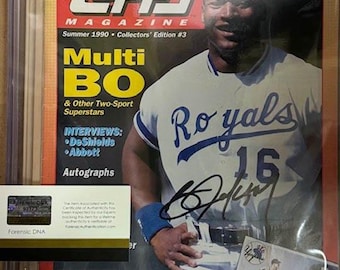 Bo Jackson Autographed Magazine with COA Hologram on Magazine and COA Card