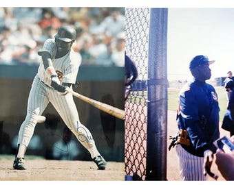 Tony Gwynn Autographed Photo In Person Signed with copy of Original Photo