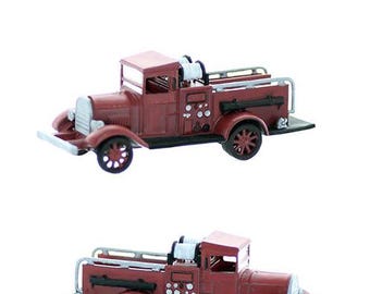 CAMION DE POMPIER à l'échelle HO, cabine fermée, modèle fini des années 1920-30