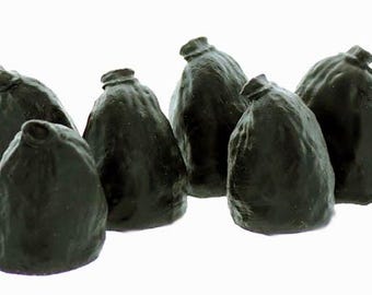 Lot de 6 sacs poubelles à l'échelle HO, détails peints