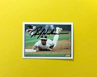 Rickey Henderson Autographed 8x10 Photo With COA - Etsy