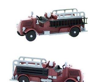 Modèle de véhicule sur mesure vintage FIRETRUCK Open Cab des années 1920-30 à l'échelle HO