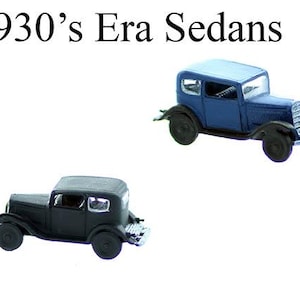 N Scale 1930s-40s era Standard SEDAN 1 Finished model