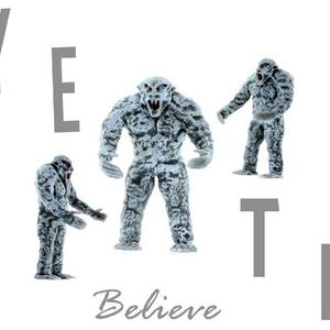 N Scale People-Beast, YETI the mythical creature, Finished